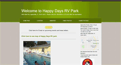 Desktop Screenshot of happy-days-rv-park.com
